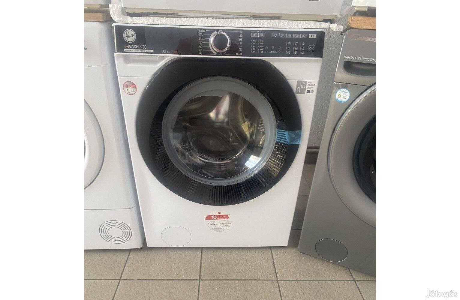 Outlet Hoover HWP447Ambc7/1-S Elöltöltős mosógép [O169] 6 hó garival